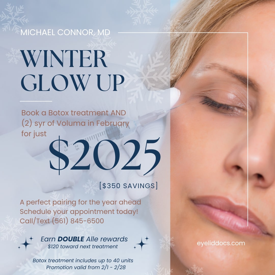 Book a Botox treatment and 2 syringes of Voluma in February for just $2,025 ($350 savings). A perfect pairing for the year ahead. Call/text (561) 845-6500.